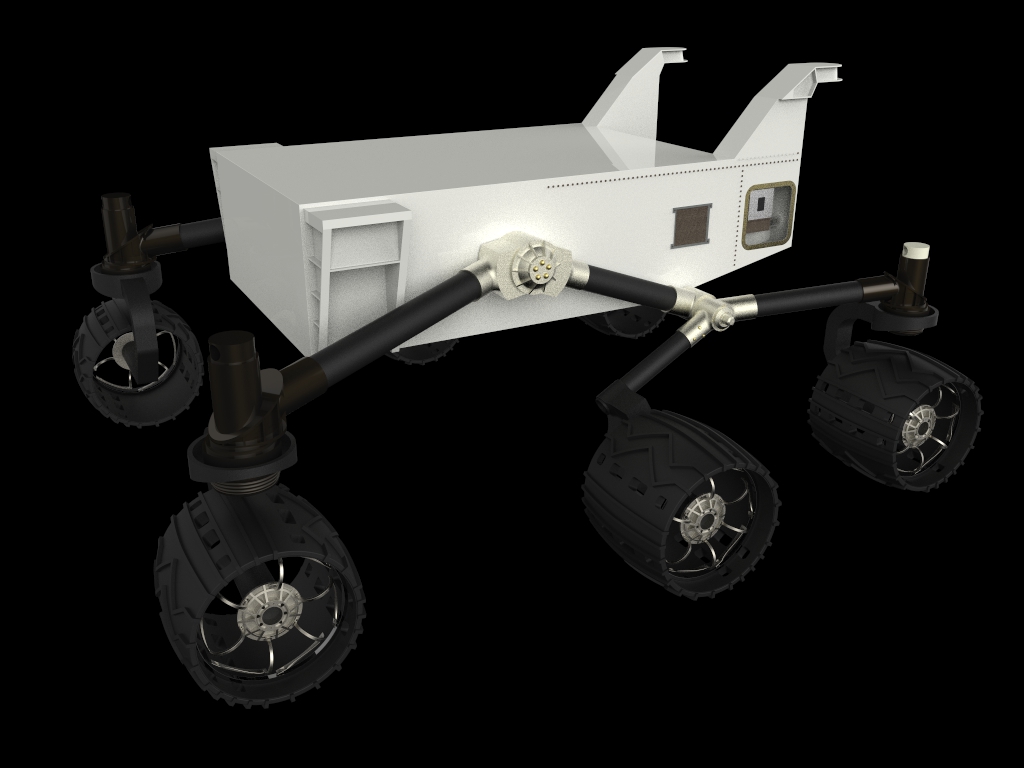 好奇号火星漫游车模型图纸 Curiosity Mars Rover(1)